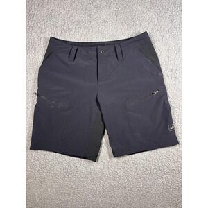 REI Shorts Womens 6 Gray Softshell Hiking Quick Dry Stretch Zip Pockets